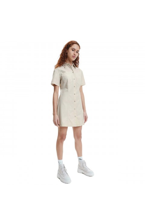 Vestido Calvin Klein Jeans Badge Short Sleeves