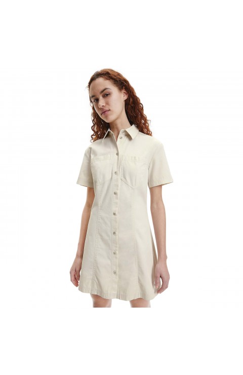 Vestido Calvin Klein Jeans Badge Short Sleeves