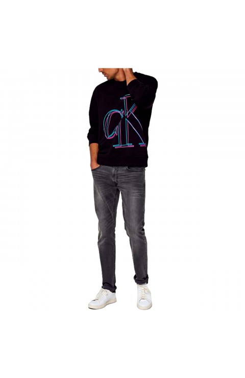 Sudadera Calvin Klein Jeans Iluminated Ck Crew Neck