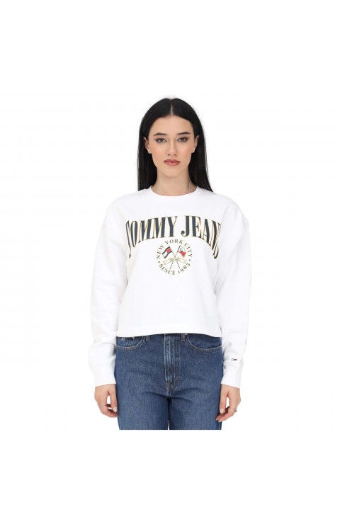 Sudadera Tommy Jeans Tjw Rlxd Crop Mdrn