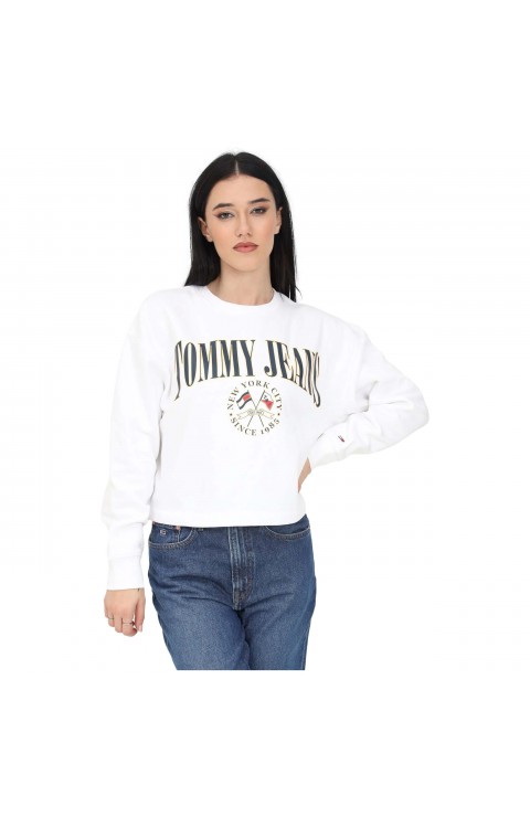 Sudadera Tommy Jeans Tjw Rlxd Crop Mdrn