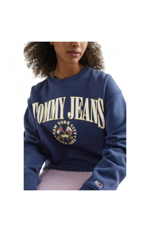 Sudadera Tommy Jeans Tjw Rlxd Crop Mdrn